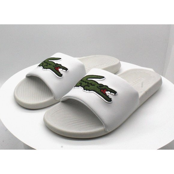 Lacoste Mens Croco Slide, Adult, Whit - Picture 2 of 8